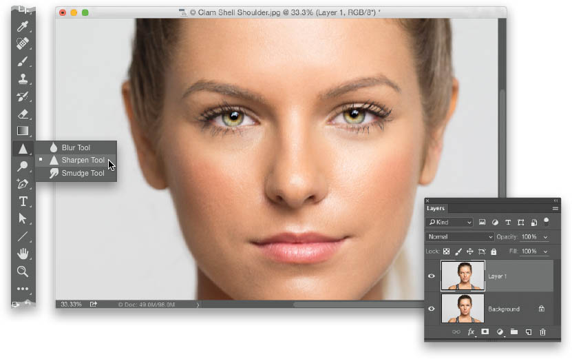 Sharpen Detail Areas, Like Eyes? How Do I Do That in [Book]