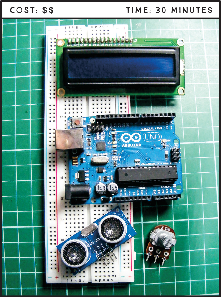 Project 13 Ultrasonic Range Finder Arduino Project Handbook, Volume