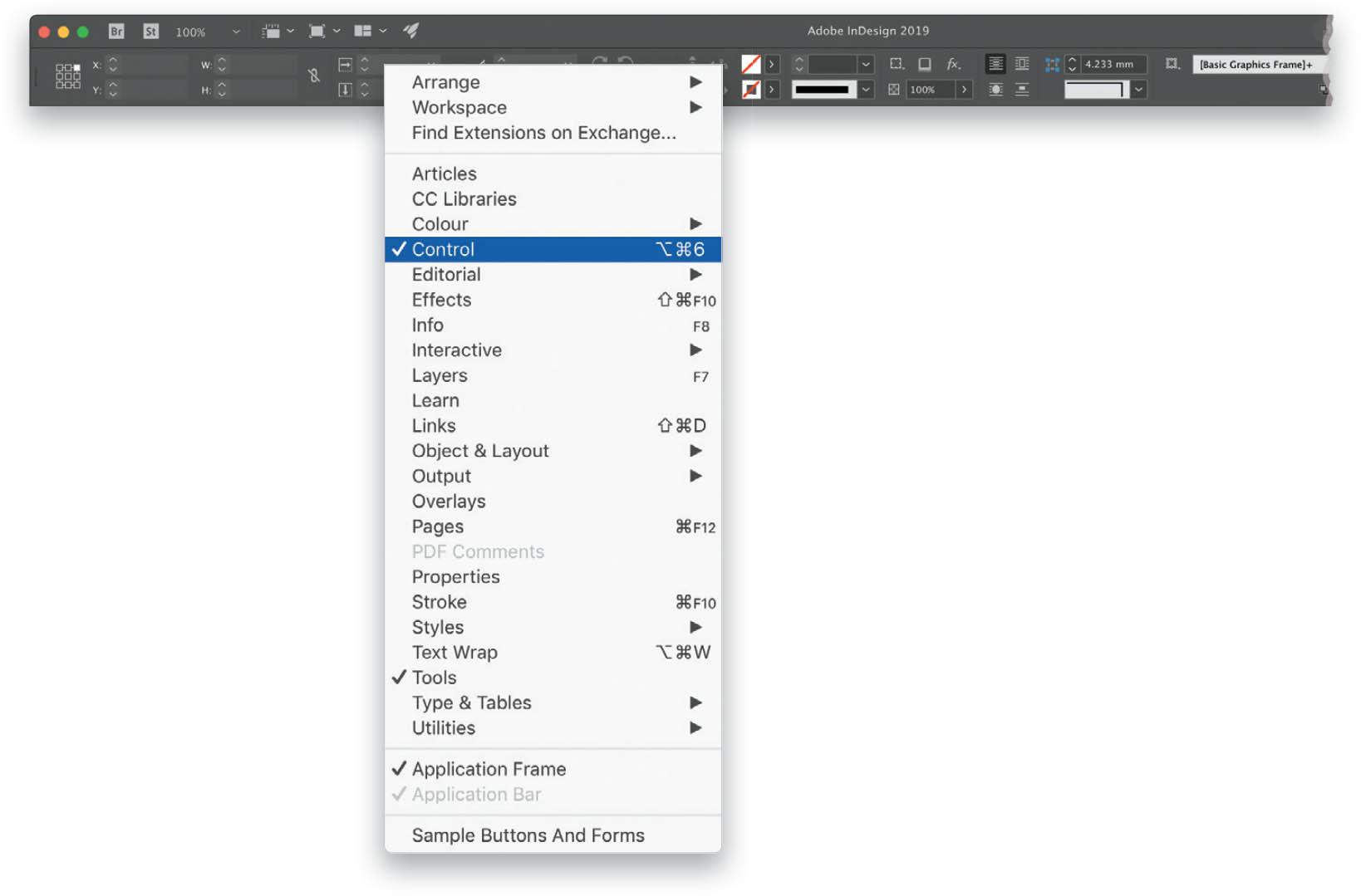 Show or Hide the Control Panel? How Do I Do That In InDesign? [Book]