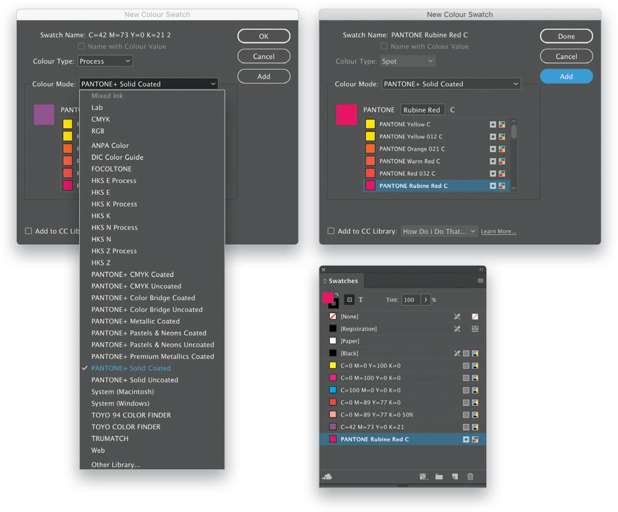 Load Pantone Colors into My Swatches Panel? How Do I Do That In
