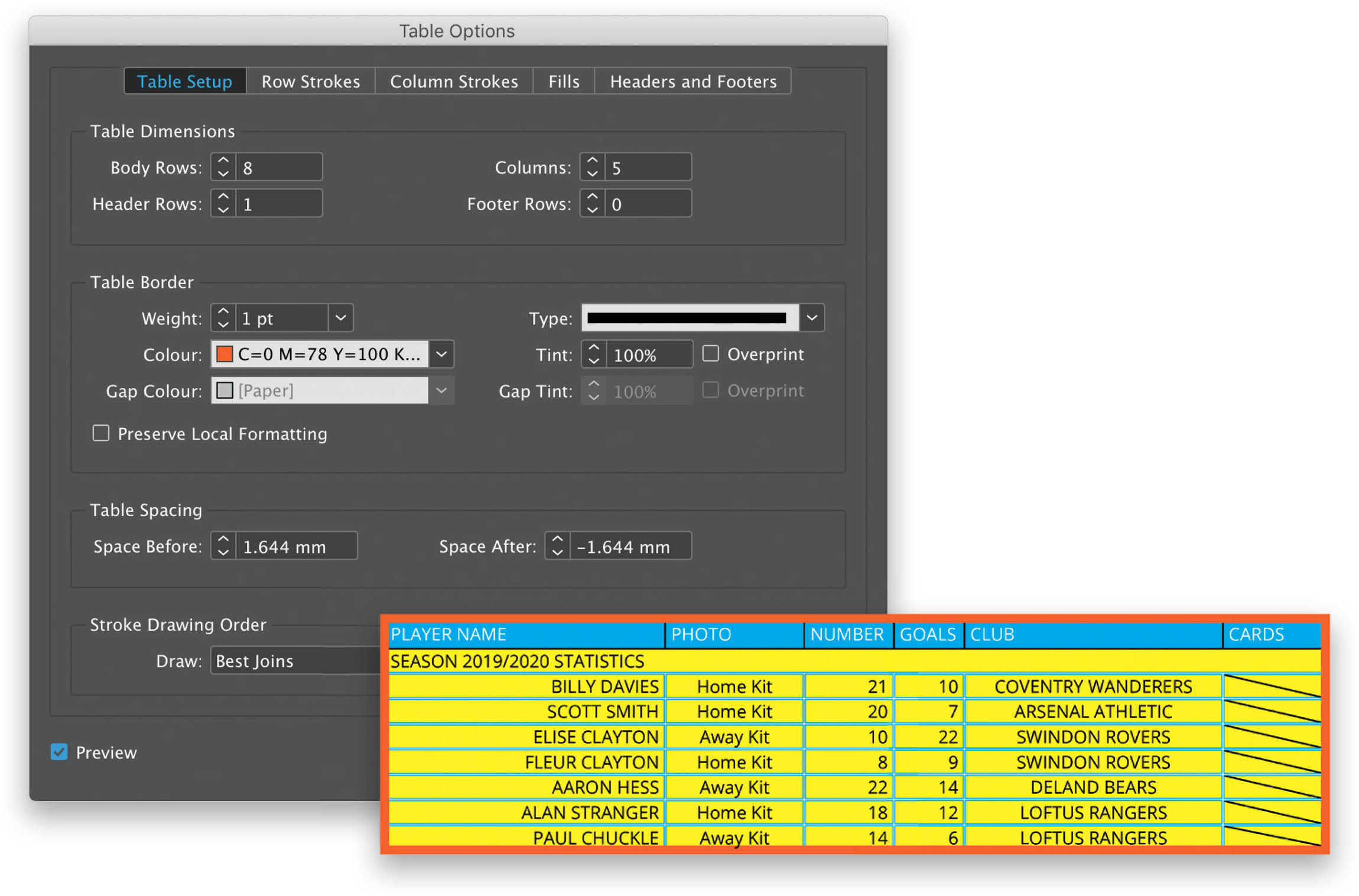 Add Table Borders? How Do I Do That In InDesign? [Book]