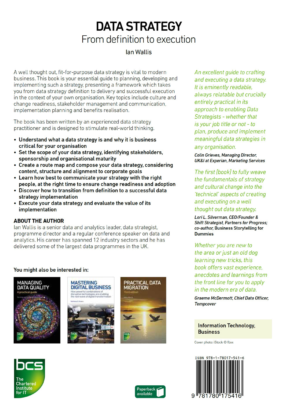 Back Cover Data Strategy [Book]