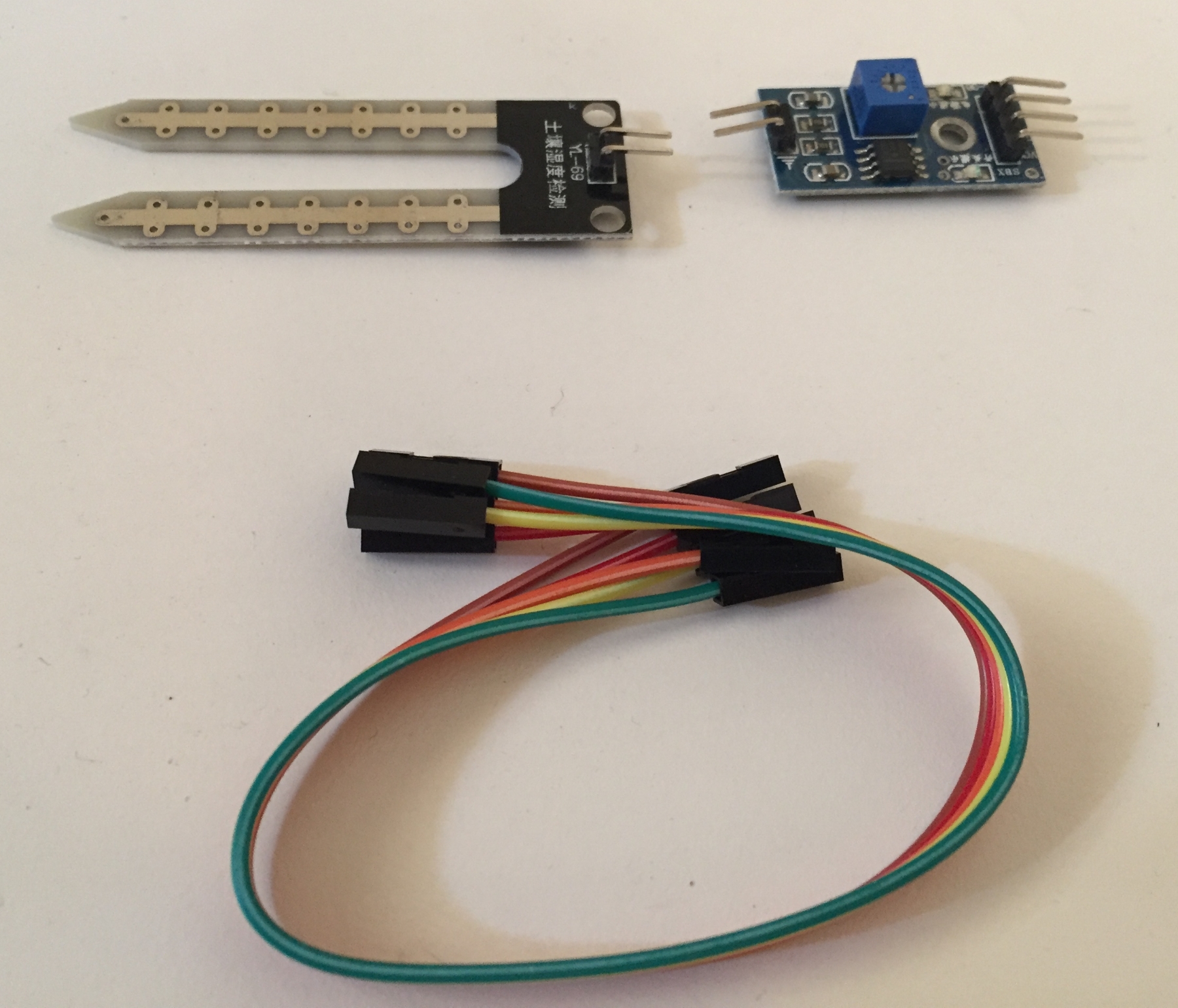 Soil humidity sensor (hygrometer) Raspberry Pi 3 Home Automation