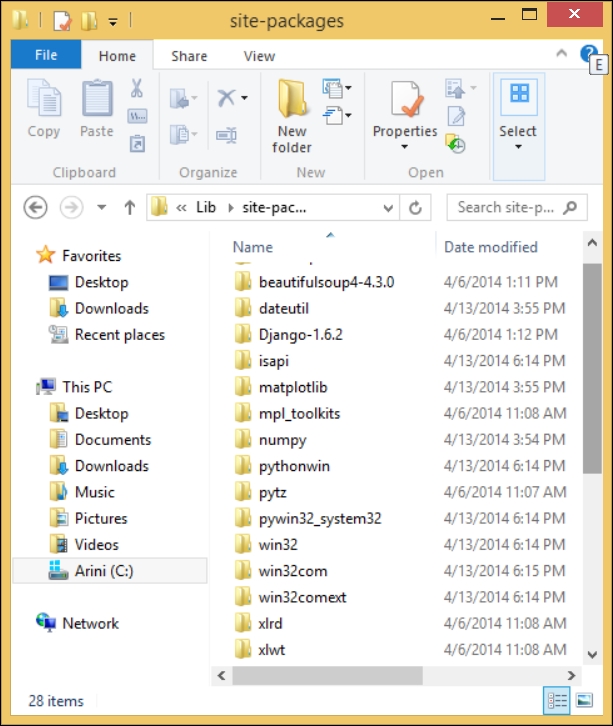 Python folder structure ArcPy and ArcGIS Geospatial Analysis with