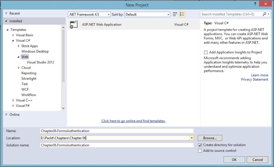 Implementing Forms authentication in  API  API Security
