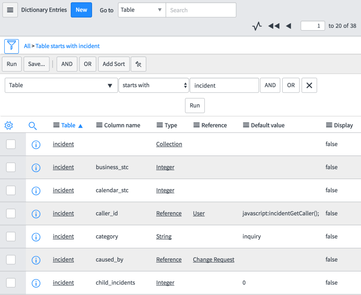 Dictionary ServiceNow Application Development [Book]
