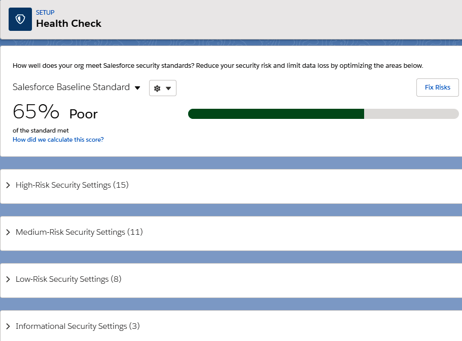 Health check monitor Salesforce Advanced Administrator Certification