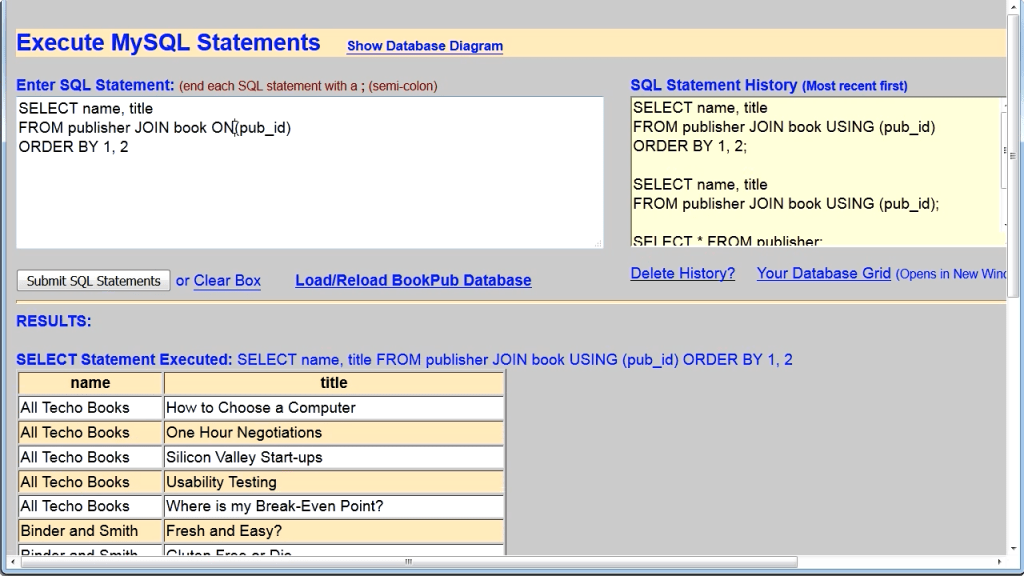 How can a MySQL query return data from multiple tables? O’Reilly