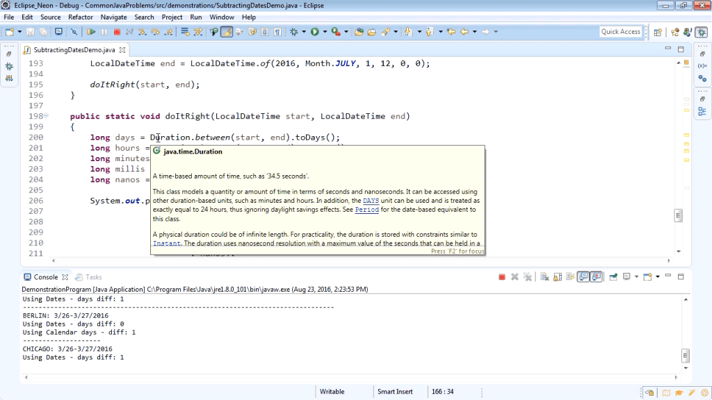 How do you subtract two dates in Java? O’Reilly