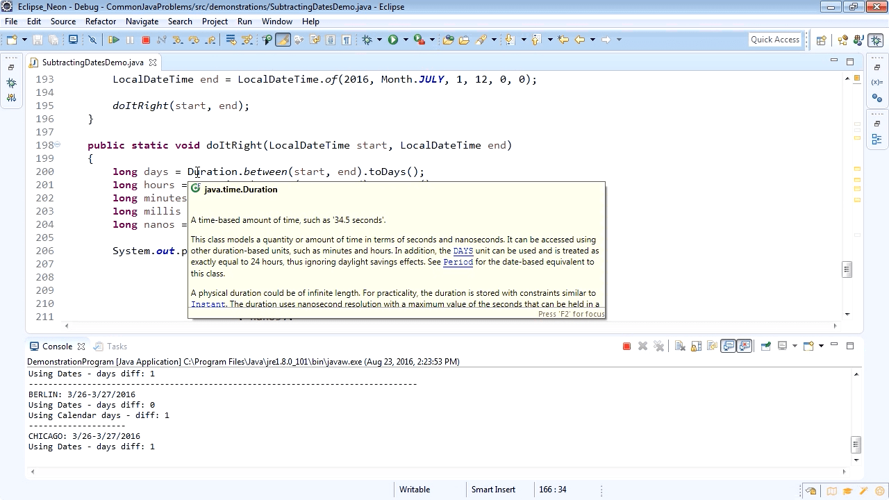 How do you subtract two dates in Java? O’Reilly