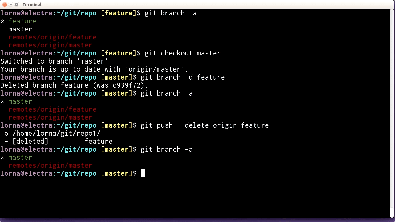 How do I delete a branch locally and remotely in Git? O’Reilly