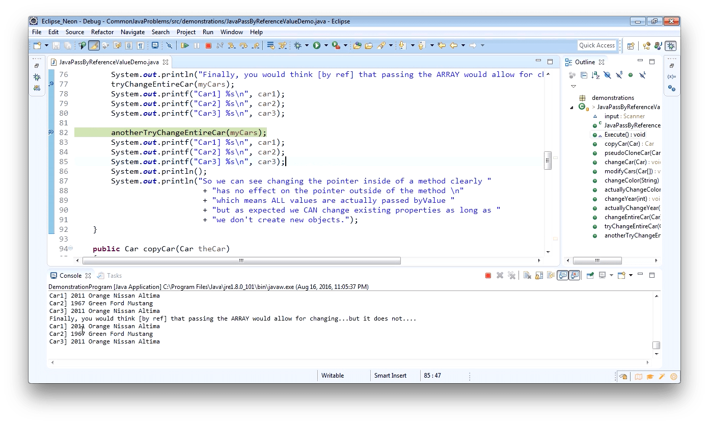 Is Java pass by reference or pass by value? O’Reilly