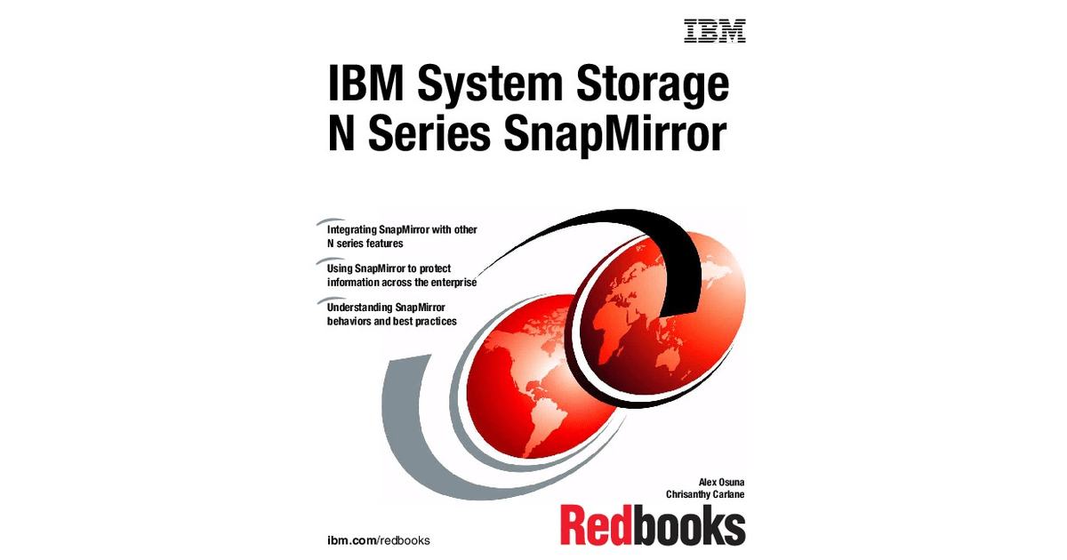 IBM System Storage N Series SnapMirror [Book]
