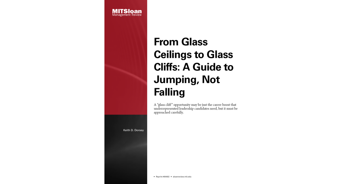 From Glass Ceilings to Glass Cliffs A Guide to Jumping, Not Falling [Book]