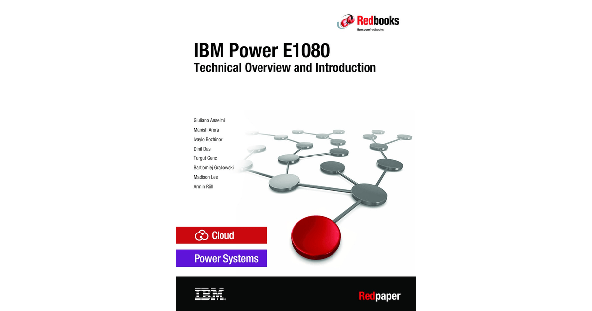IBM Power E1080 Technical Overview and Introduction [Book]