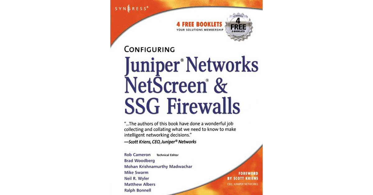 Configuring Juniper Networks NetScreen and SSG Firewalls[Book]