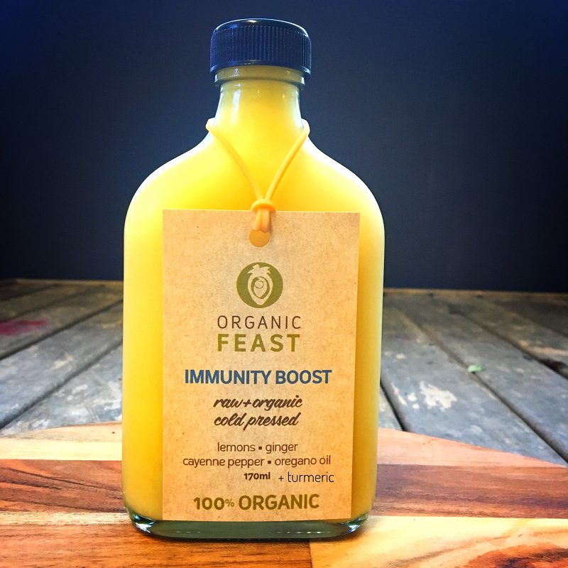 COLD PRESSED IMMUNITY BLEND JUICE Organic Feast