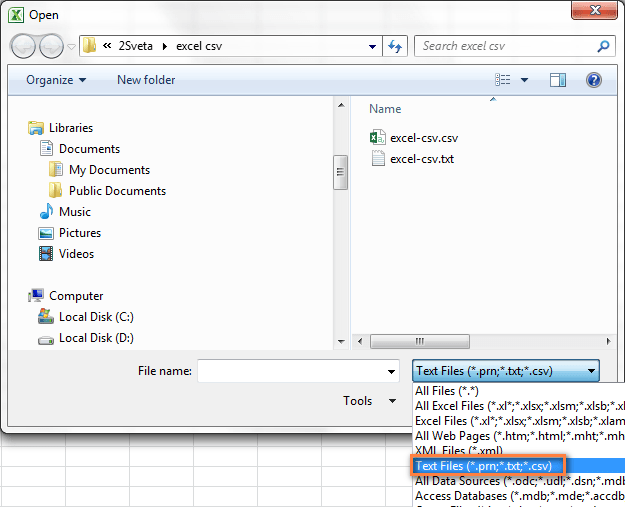 How to convert a file to csv tntop