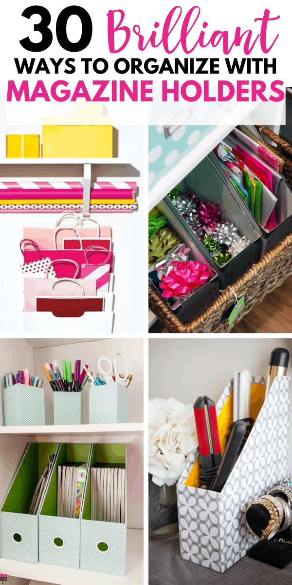 30 Clever Ways to Organize With Magazine Holders Organization Obsessed