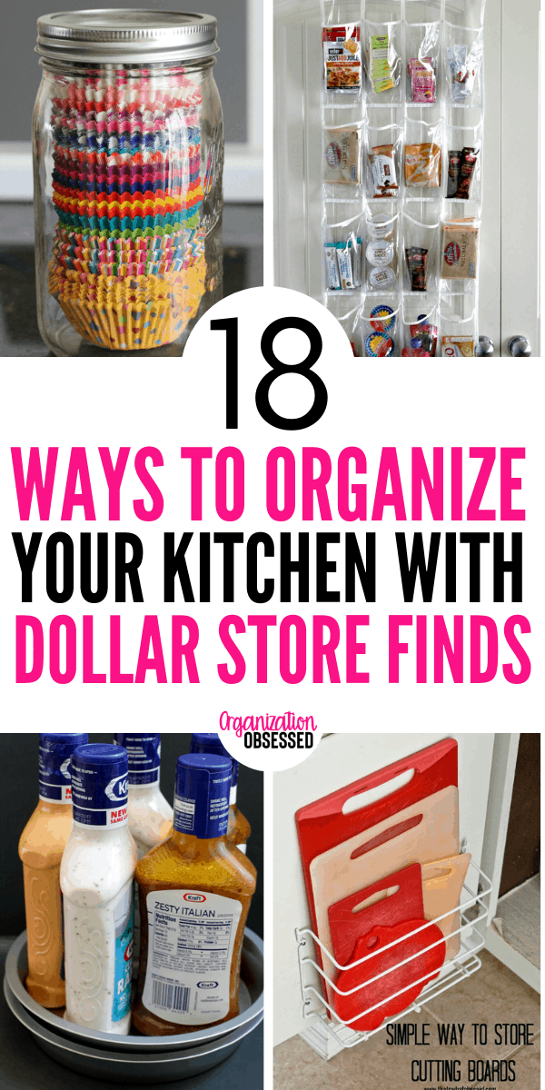 18 Genius Kitchen Organizing Ideas From The Dollar Store Organization