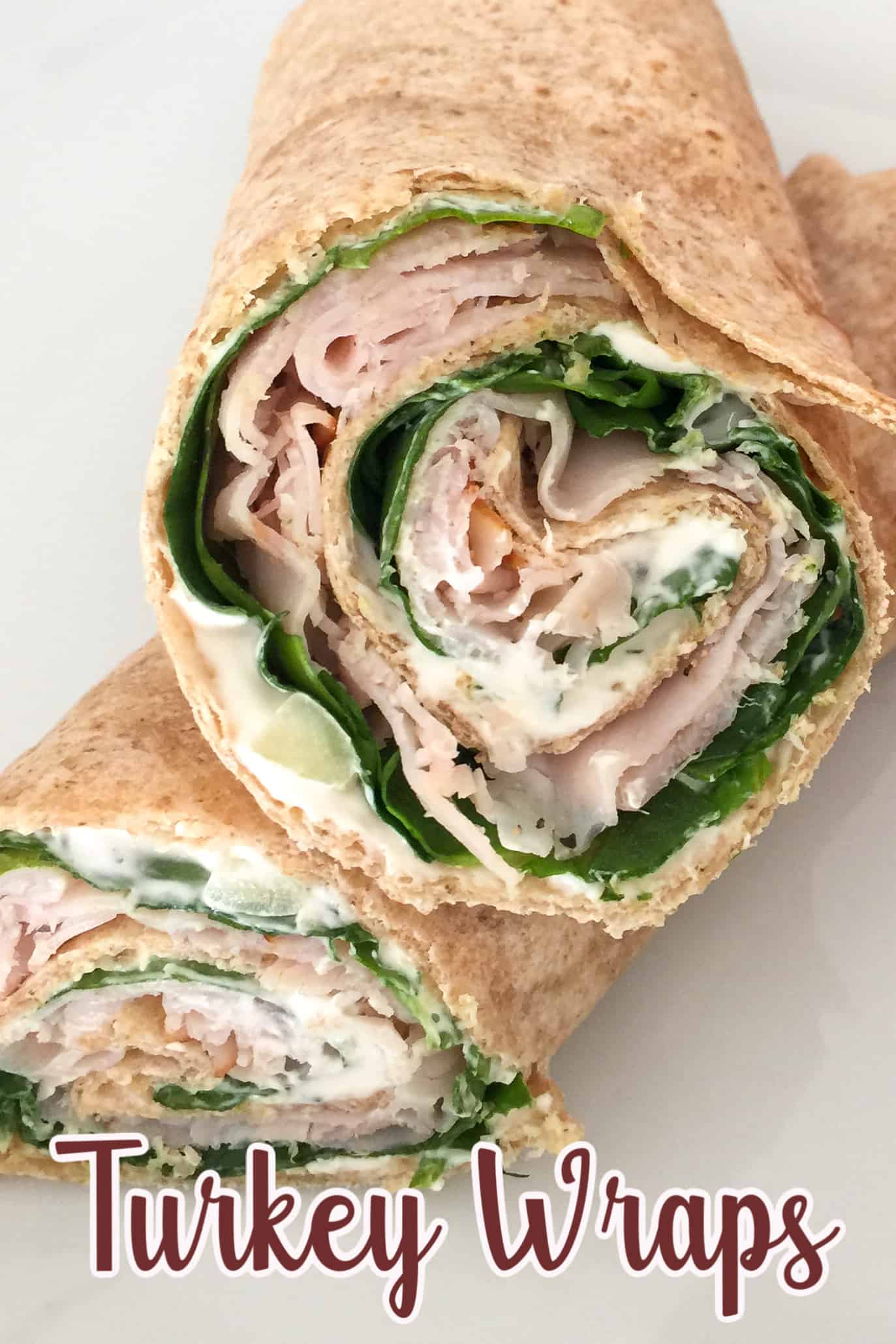 Crunchy Turkey Spinach Wraps Organized Island