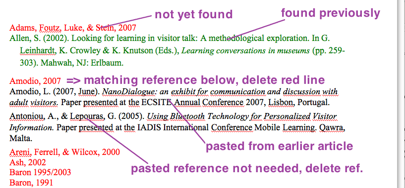 Quick and dirty way to get your references without a reference manager