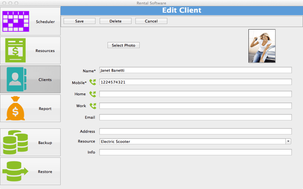 Rental Software for Mac 3.2 OrgBusiness Software