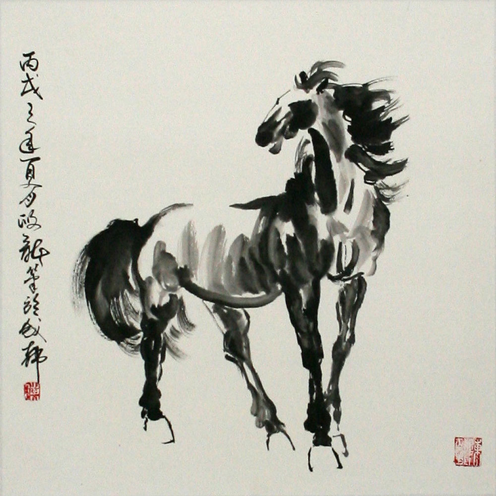 Chinese Horse Painting Asian Horse Artwork Chinese Artwork
