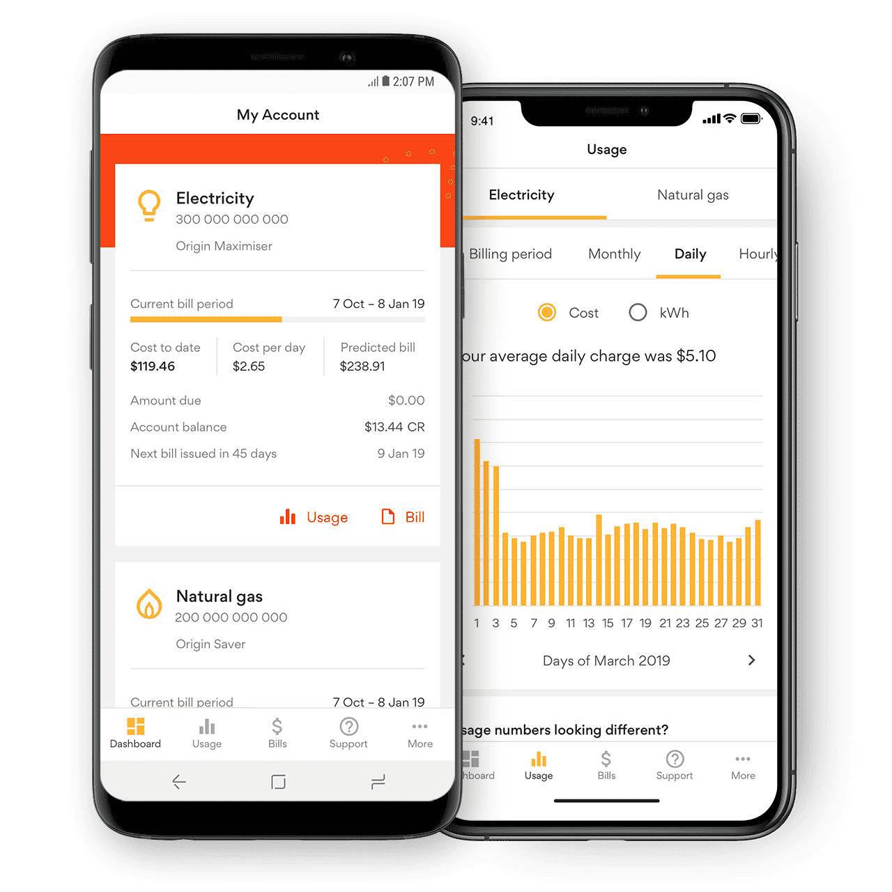 Origin Energy mobile app