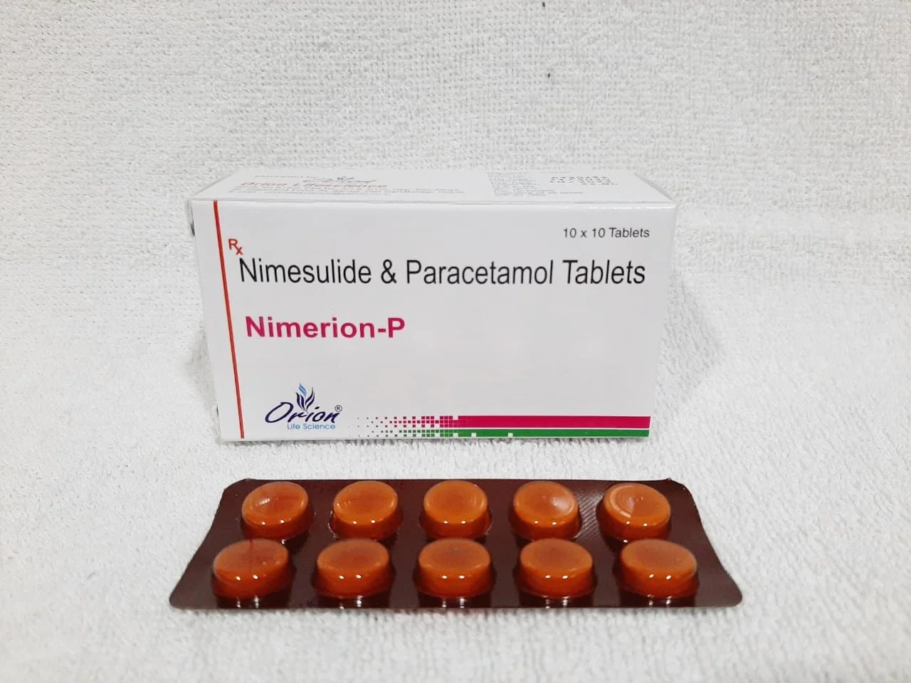 ( Nimerion P Tab ) Nimesulide 100 mg ,Paracetamol 325 tablets Orion