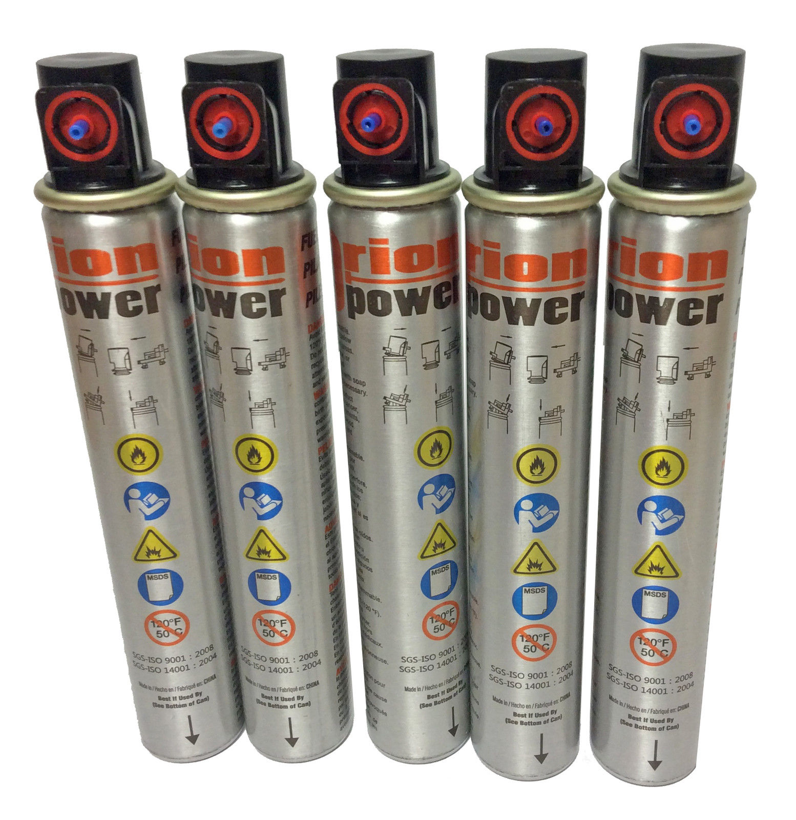 5 x FUEL CELLS FOR PASLODE. IM. 350. GAS. NAILERS Orion Tools UK