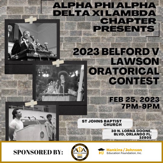 Belford V. Lawson Oratorical Competition Orlando Alphas