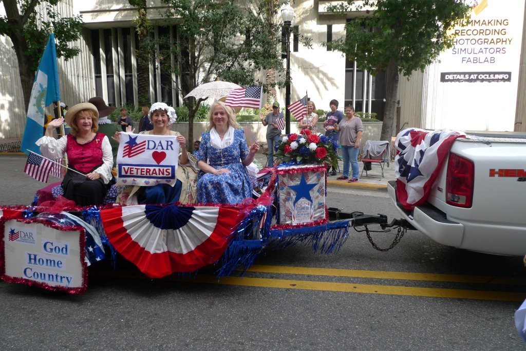 The Orlando Chapter entered a float in the Veterans Day Parade with