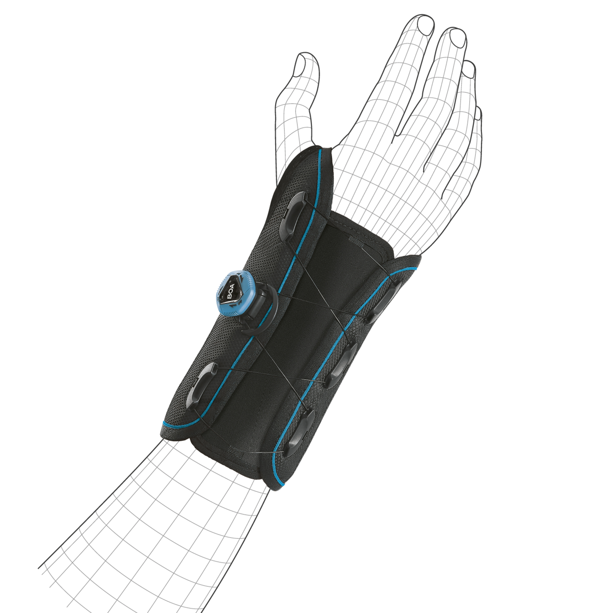 SEMIRIGID WRIST BRACE WITH A PALM SPLINT ORLIMAN FIXQUICK powered by