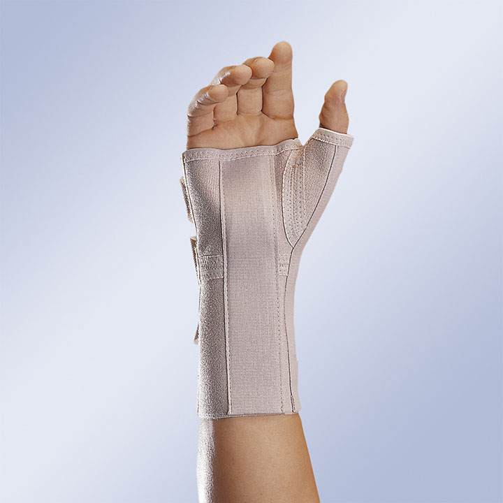 LONG OPEN ELASTIC WRIST SUPPORT WITH PALM and THUMB SPLINT Orliman