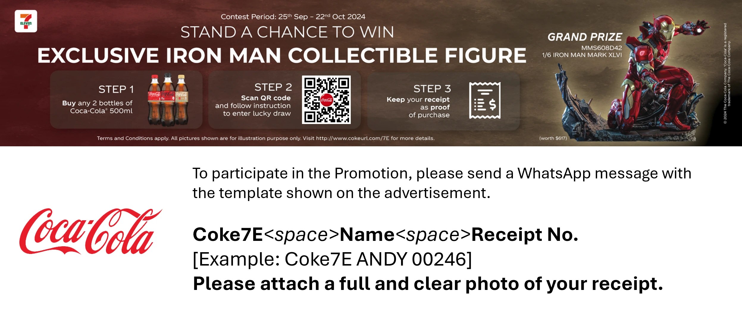 CocaCola Iron Man Figure Lucky Draw ORO Redemption Center
