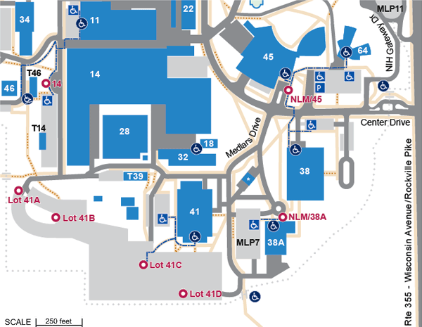 Building 10 Nih Map Southeast Section