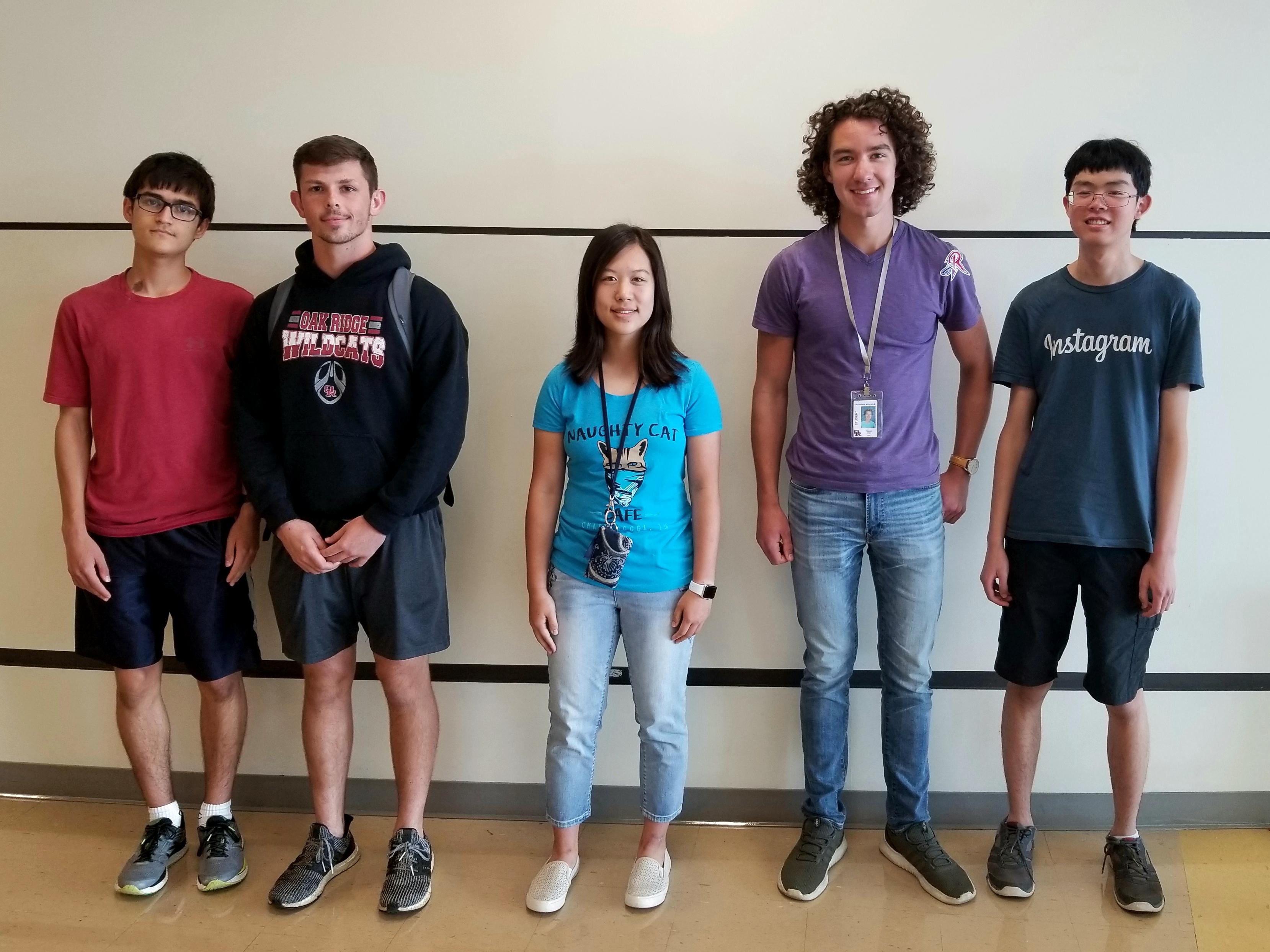 Announcing Five National Merit Semifinalists Oak Ridge High School