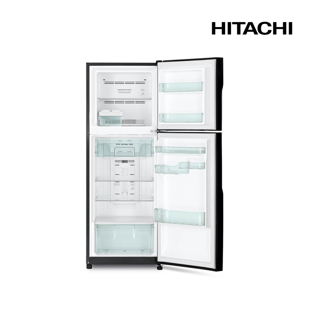Hitachi Double Door Refrigerator 330ltr Silver Shop online in qatar