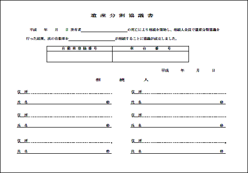 相続した車の名義変更の話｜おさく法務行政書士事務所