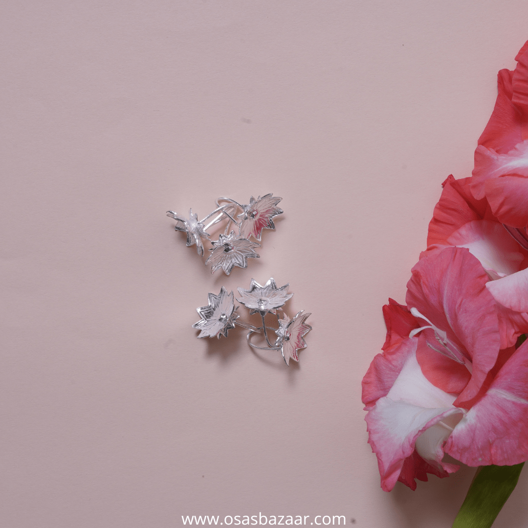 Pure Silver Lotus Flower Osasbazaar