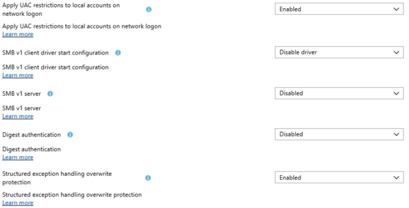 Intune Security baselines (Preview) OSCC on Enterprise Mobility