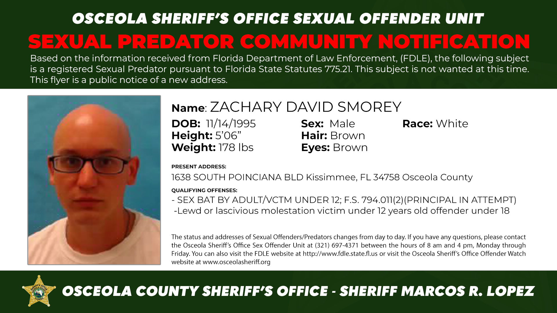 ZACHARY DAVID SMOREY