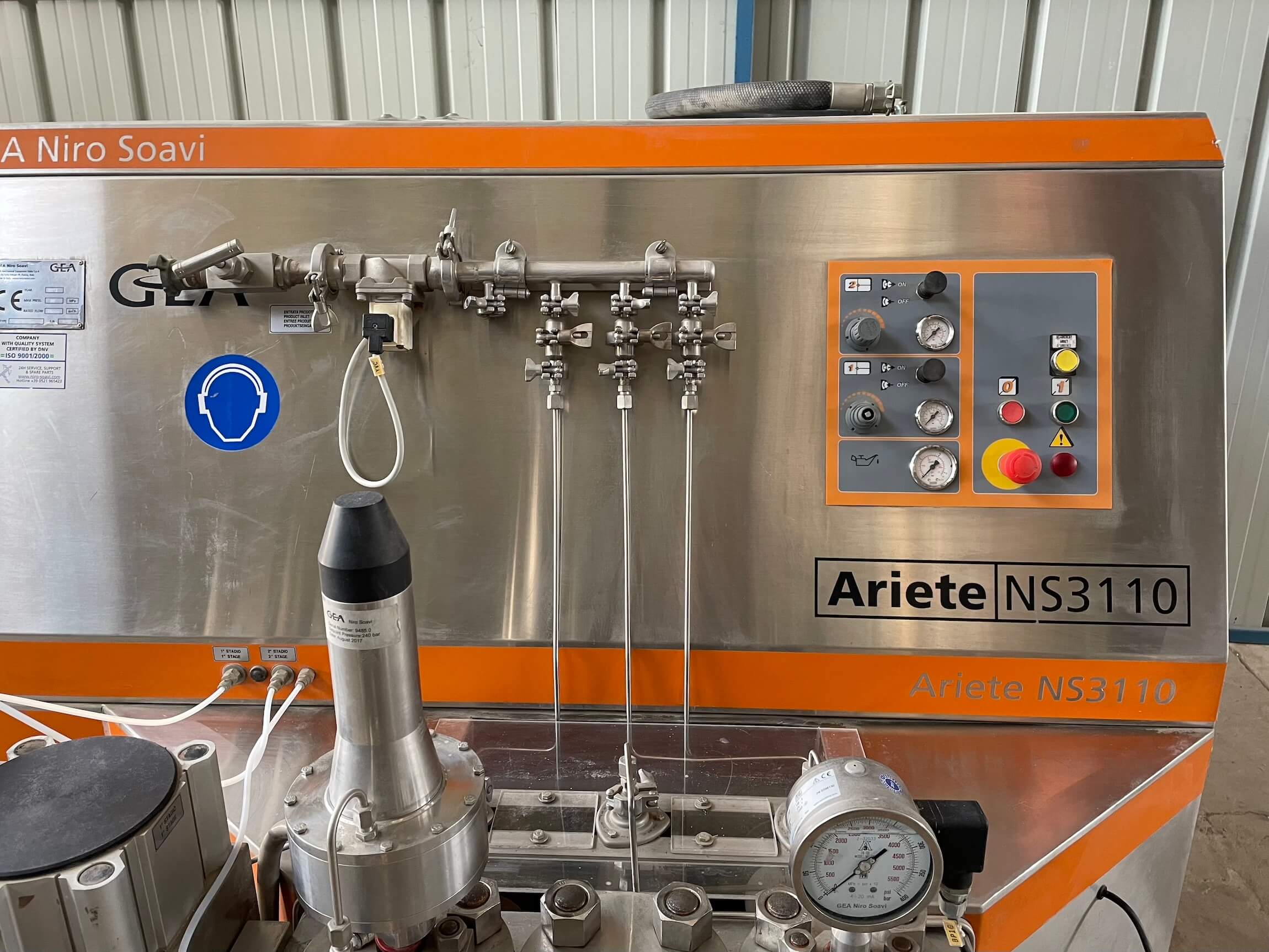 GEA Ariete NS3110H High pressure homogeniser Osertech