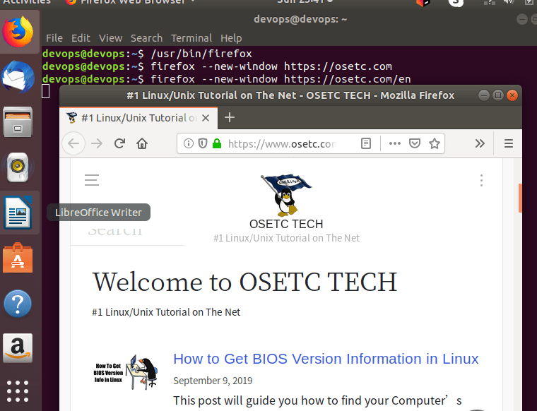 How to Start Firefox from the Command Line in Linux OSETC TECH