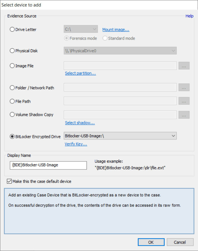 OSForensics FAQs How to Decrypt a BitLocker Drive