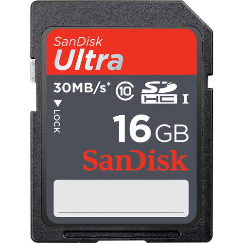 SanDisk 16GB SDHC Ultra Memory Card Photography equipment