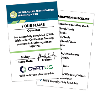 Telehandler Safety Training and Certification | 100% Online