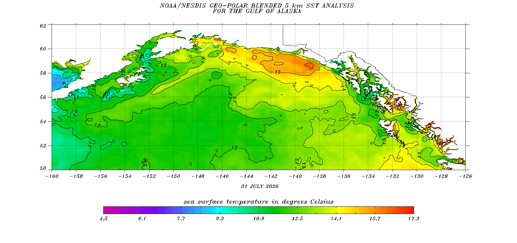 Gulf Of Mexico Sea Surface Temperature Map
