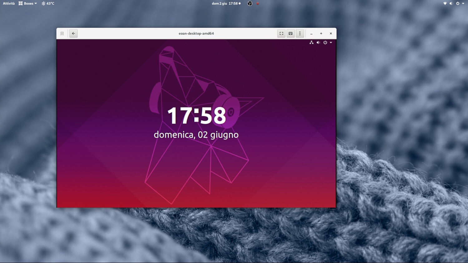 GNOME Boxes installiamo Ubuntu 19.10 Eoan Ermine e KDE neon testing